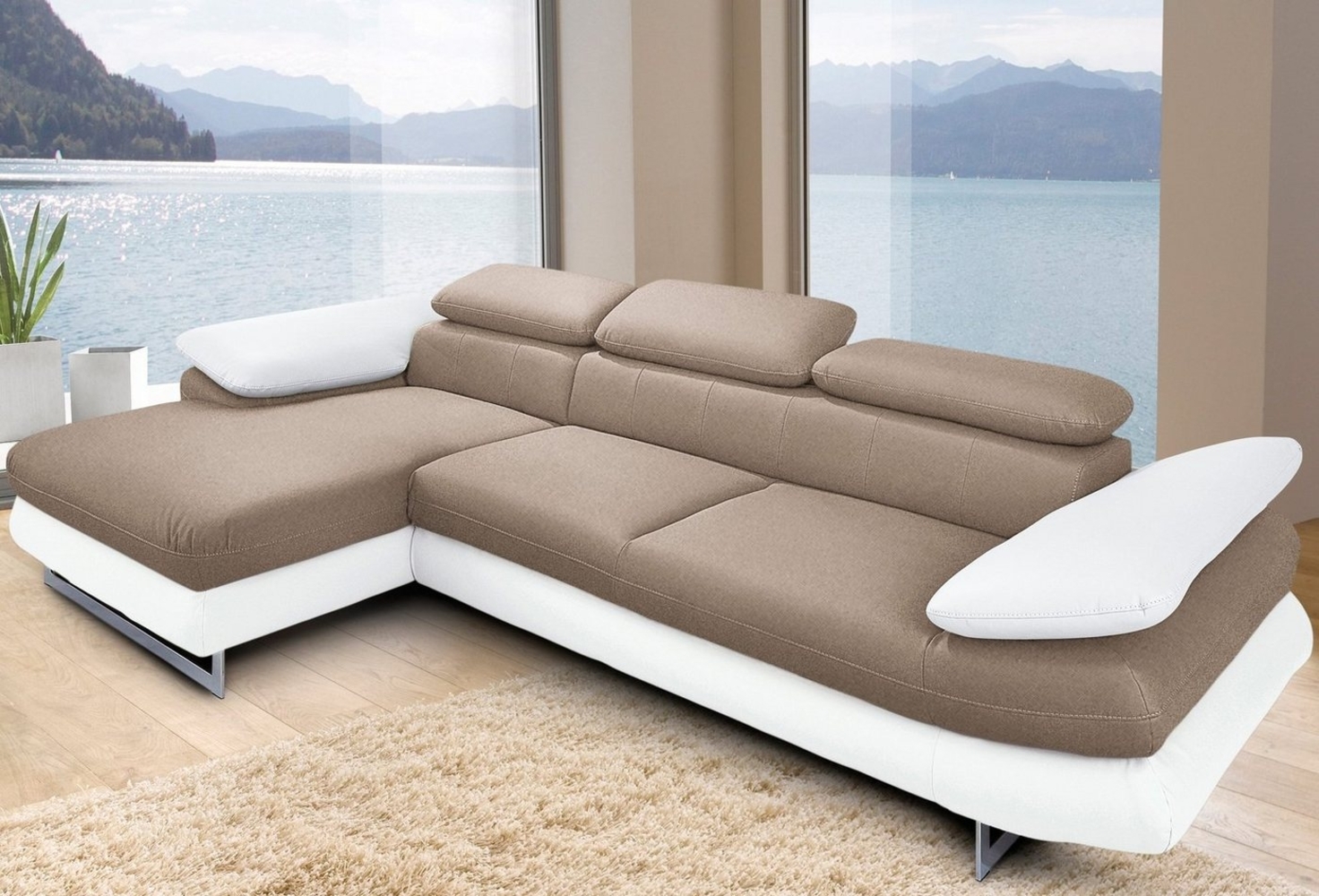 INOSIGN Ecksofa Solution L-Form, wahlweise mit Bettfunktion Bild 1