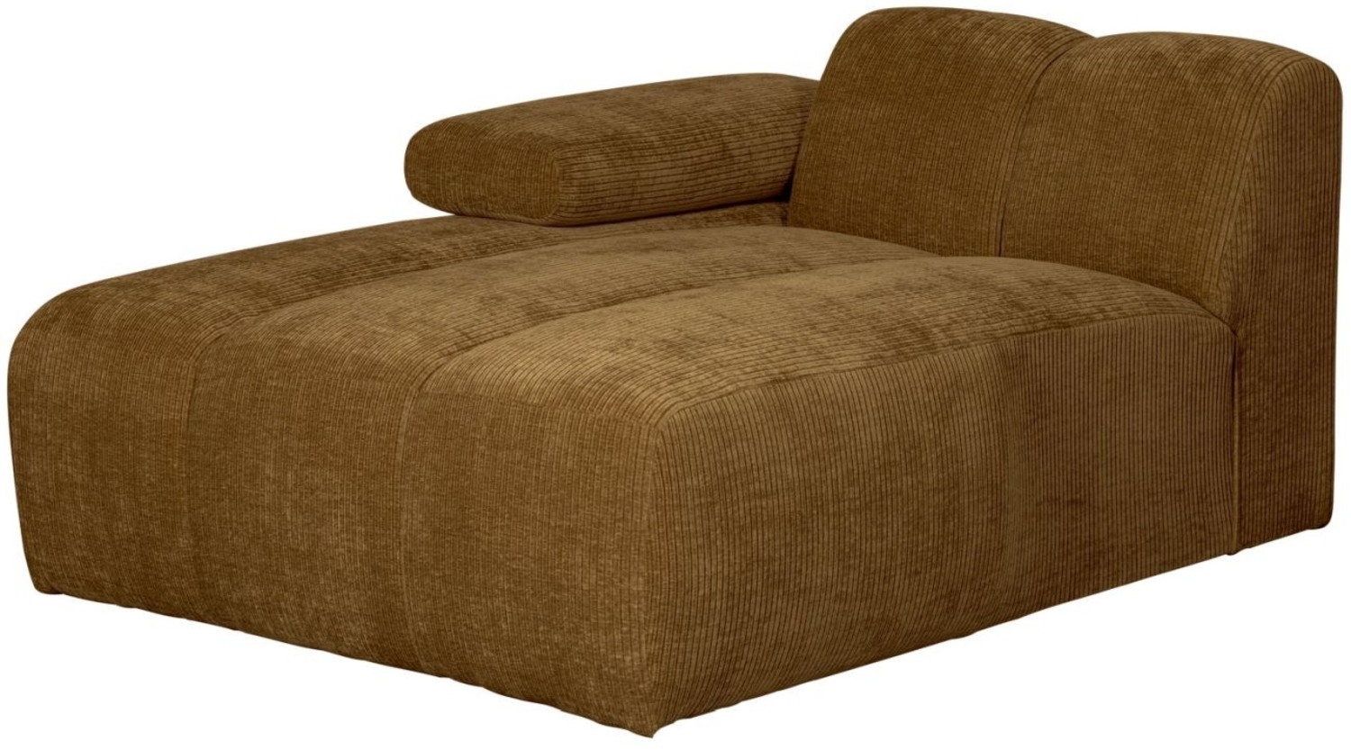 Modulsofa Mojo Flachcord Chaiselongue-Links, Honiggelb Bild 1