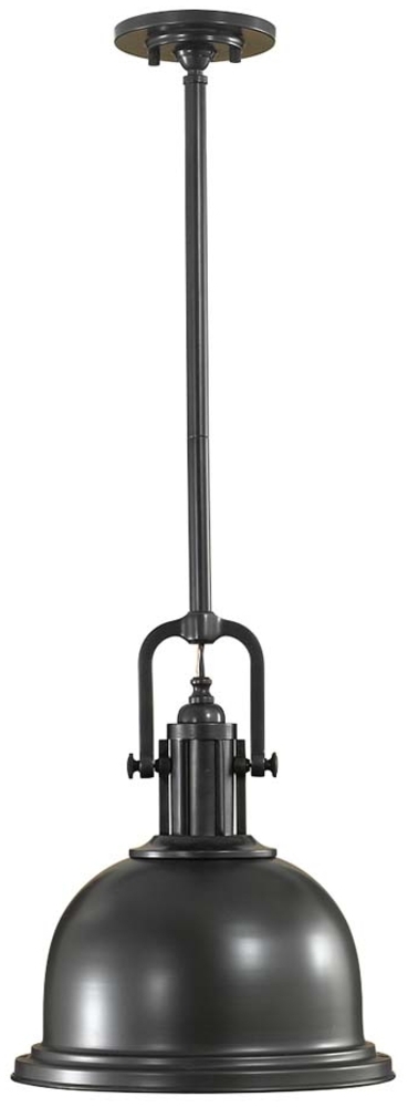 Pendelleuchte, Deckenlampe, Bronze, H 40,6 cm Bild 1