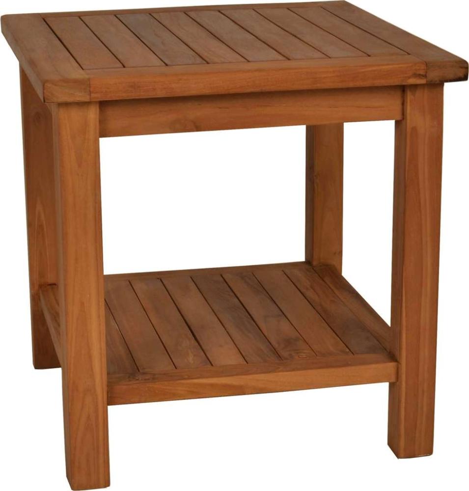 MiaMöbel Teak Beistelltisch Massivholz Teak Modern Bild 1