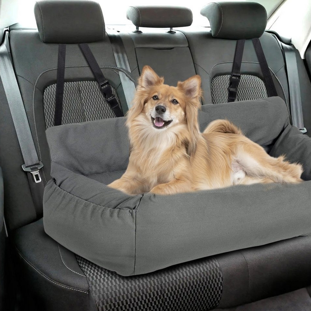 CALIYO Hunde-Autositz 2-in-1 Autositz und Bett für Hunde, Hundesitz, hochwertigem Oxford-Tuch und Polypropylen-Gewebe, geeignet für alle Arten von Autos, multifunktionales Hundebett Bild 1