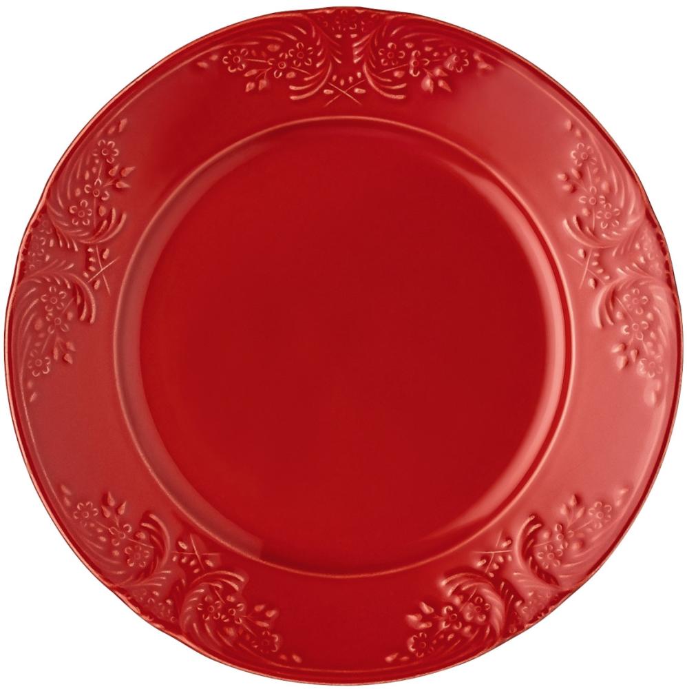 Hutschenreuther Teller flach Emily Ruby, Speiseteller, Keramik, rot, 21 cm, 02602-727465-60261 Bild 1