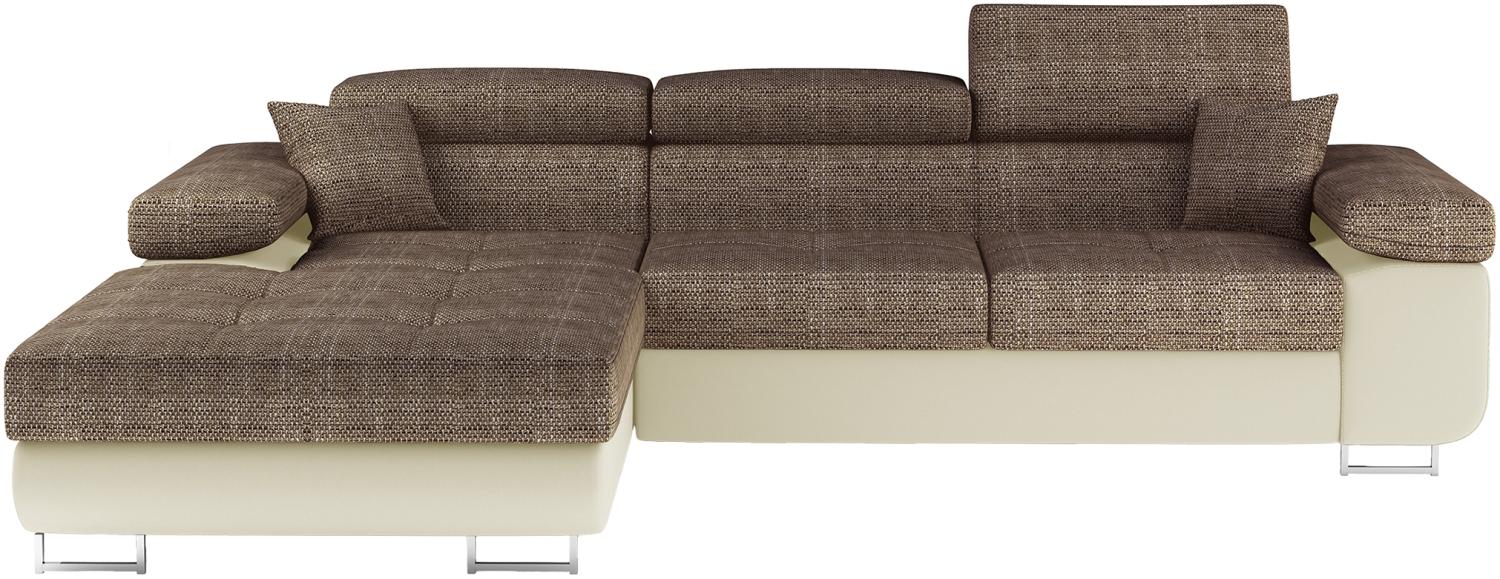 Armando, Ecksofa, Eckcouch, Beige Bild 1