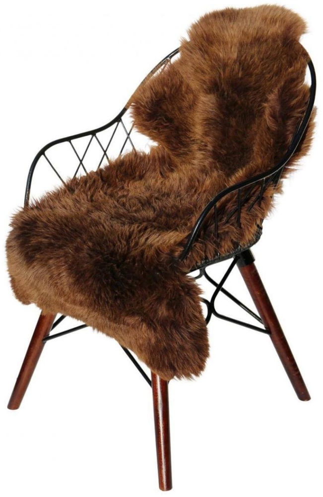 Lammfell Natur Farben Farbe: Grizzly | Größe: 120-130 Bild 1