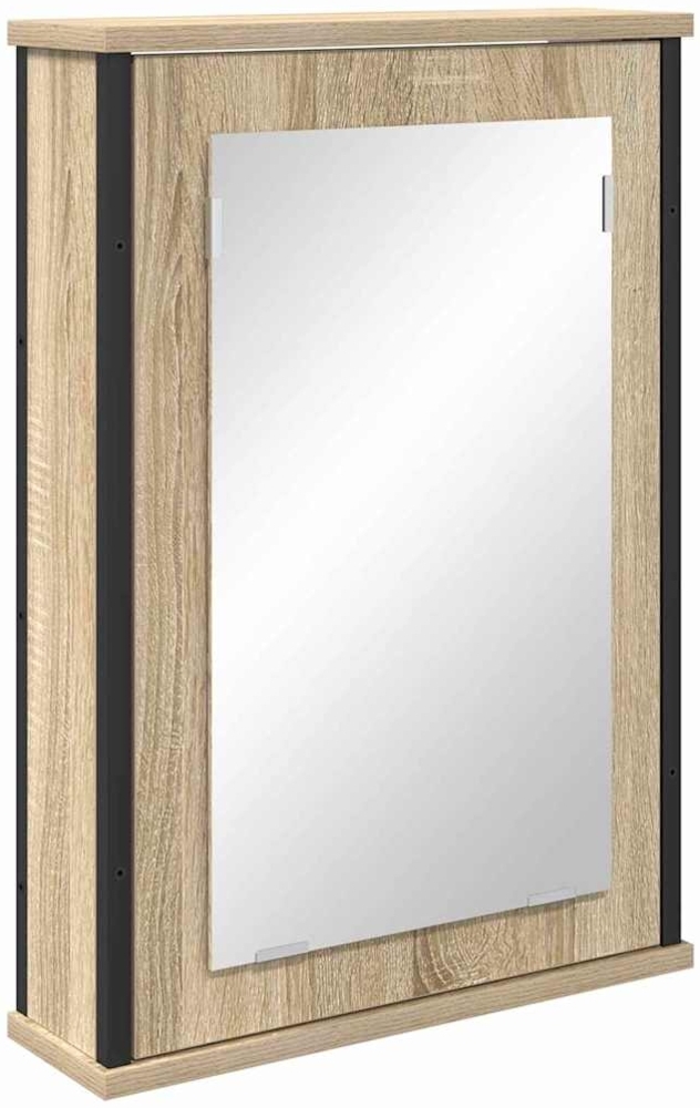 vidaXL Badezimmer-Spiegelschrank Braun 42 x 12 x 60 cm Holzwerkstoff 868041 Bild 1