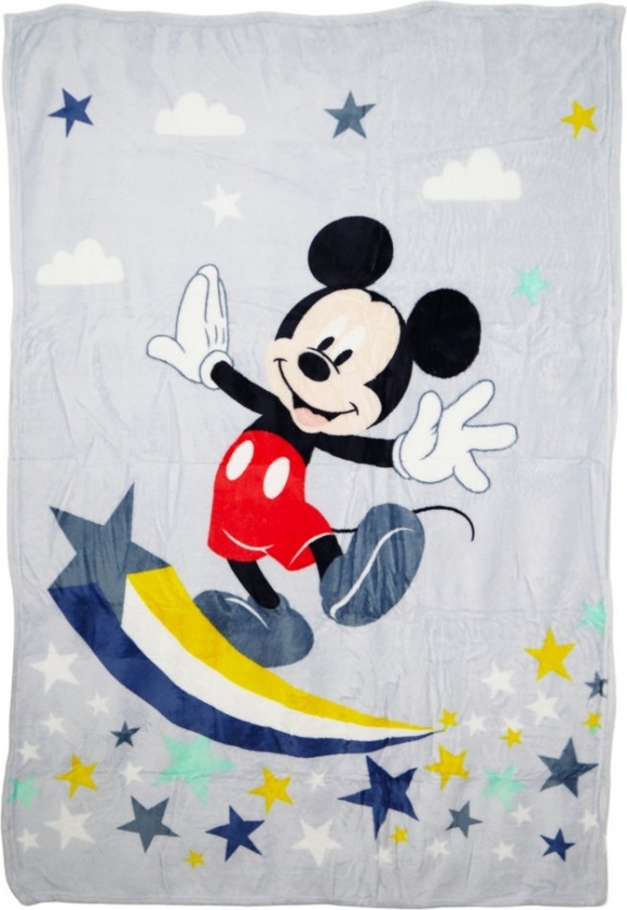 Wohndecke Disney Mickey Maus Kinder Flanell Kuscheldecke 110x150 cm, Disney Bild 1