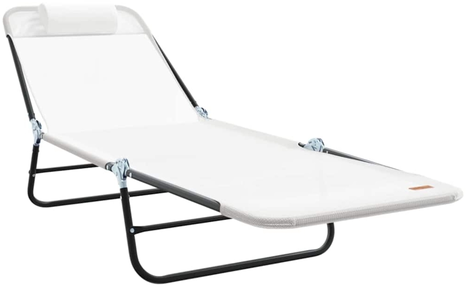 vidaXL Klappbare Sonnenliege Creme 182 x 55 x 85,5 cm Textilene 42003152 Bild 1