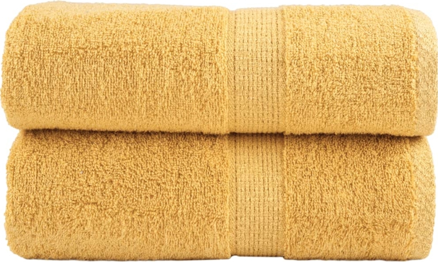 vidaXL Premium-Seiftücher SOLUND 2 Stk. Gold 30x30 cm 600 g/m² 137275 Bild 1