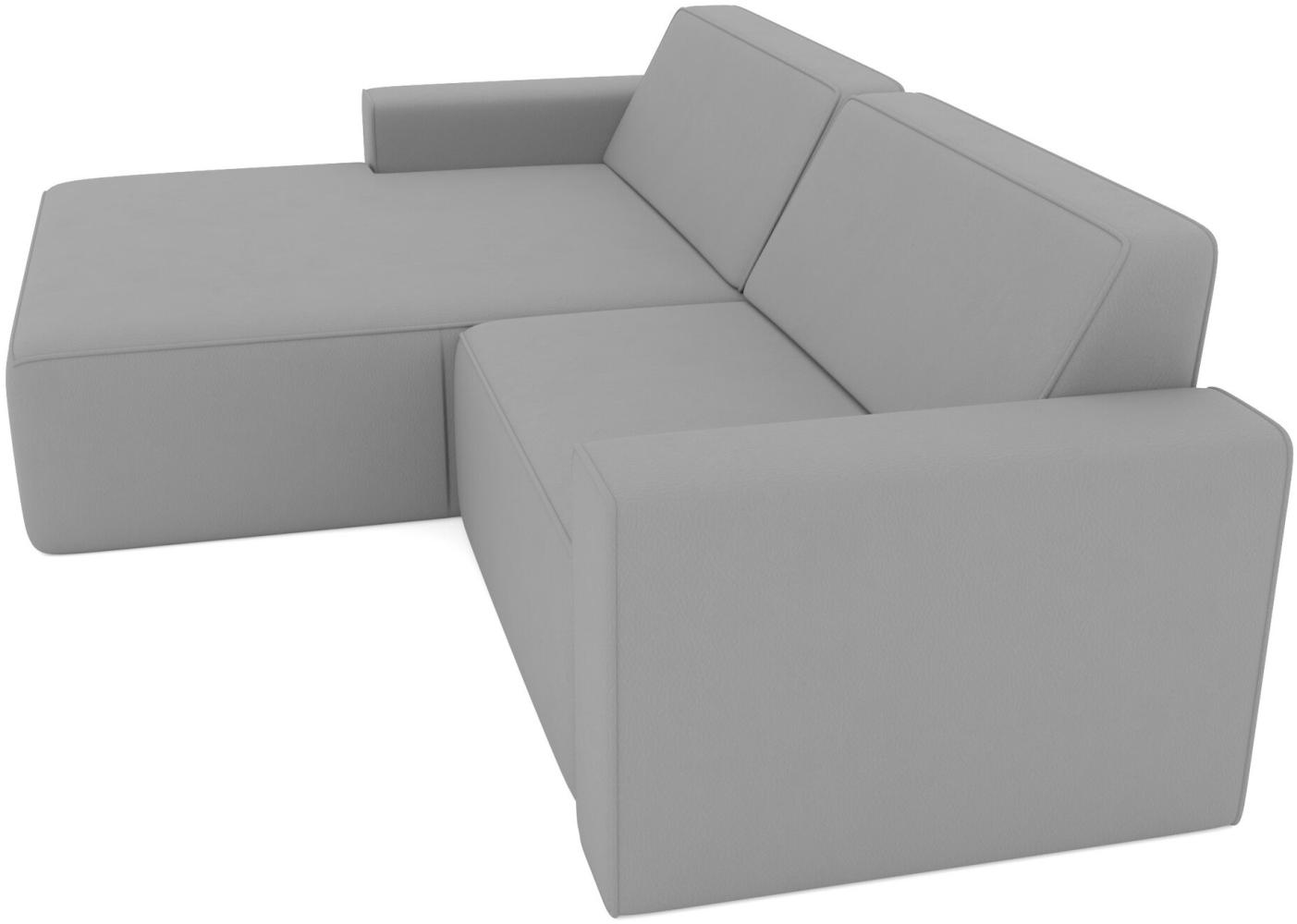 Stylefy Frodo Ecksofa Links Kunstleder Schwarz Bild 1