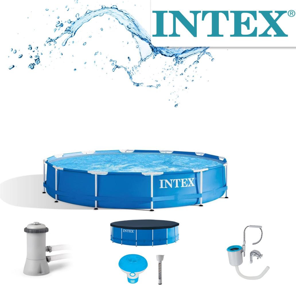 Intex Frame Pool Set Rondo Ø 366 x 84 cm Bild 1