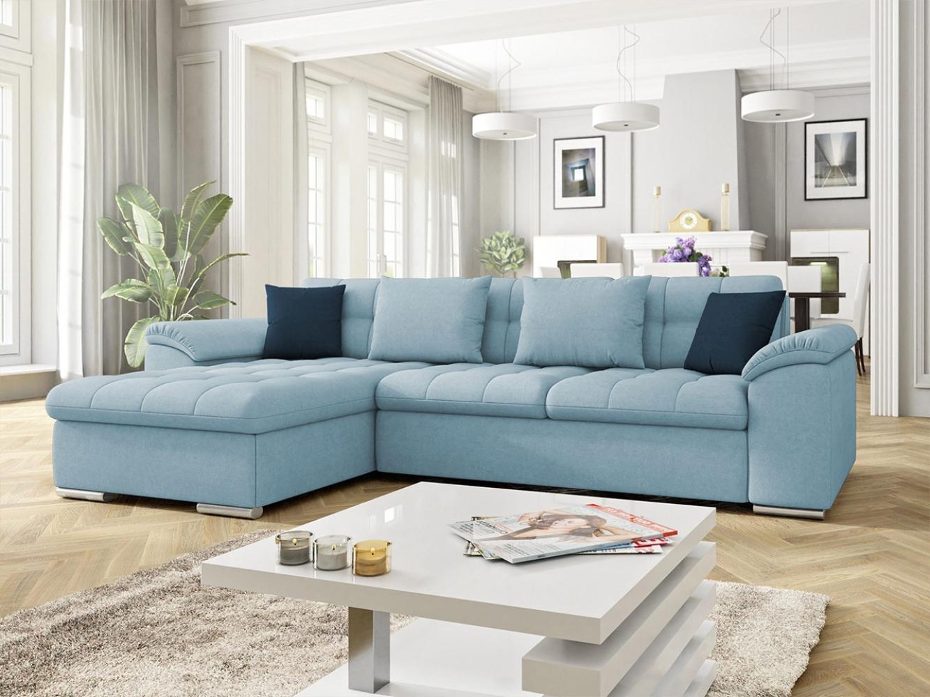 Ecksofa Diana, Seite: Links, Farbe: Uttario Velvet 2960 + Uttario Velvet 2960 + Uttario Velvet 2967 Bild 1