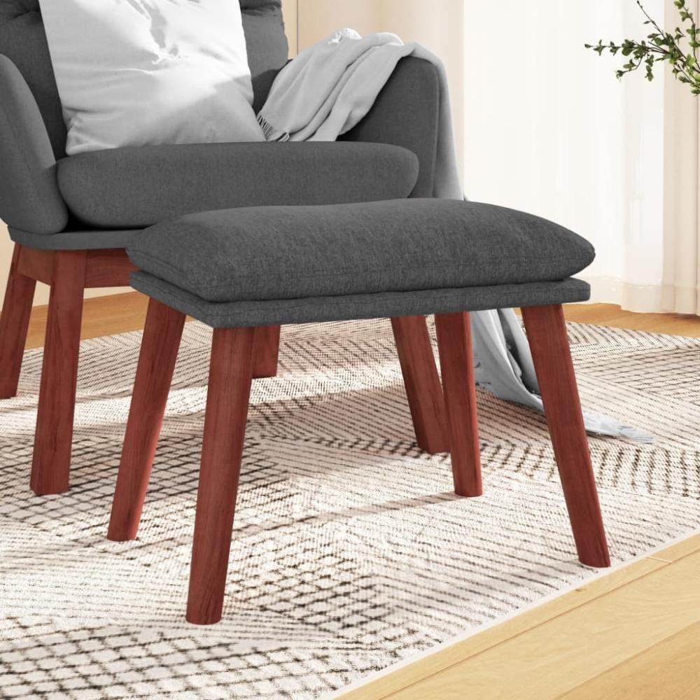 vidaXL Fußhocker Dunkelgrau 45 x 29,5 x 39 cm Stoff [341458] Bild 1