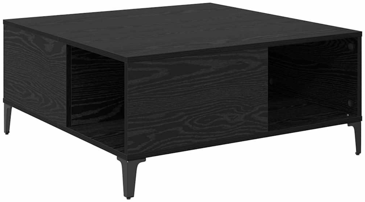 vidaXL Couchtisch Schwarz Eichen-Optik 80 x 80 x 36,5 cm Holzwerkstoff 881185 Bild 1