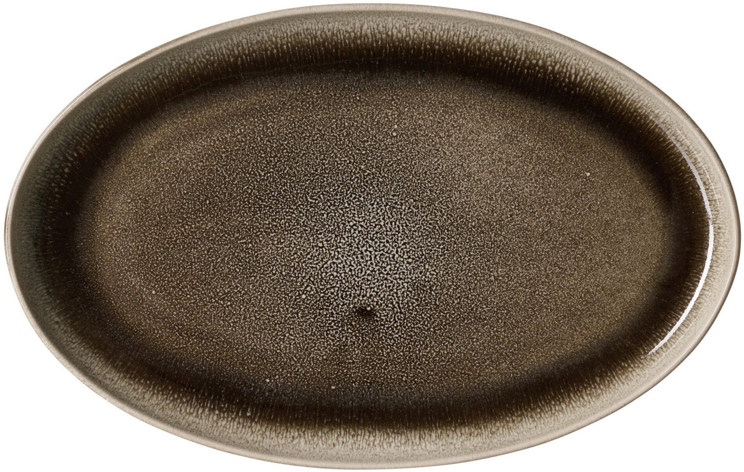 Servierplatte 32,5cm oval Eda umbra Bild 1