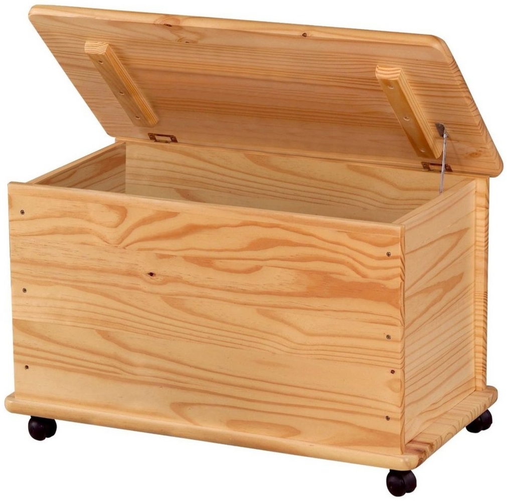ZELLER Spielzeugkiste mit Rollen, Kiefer Bild 1