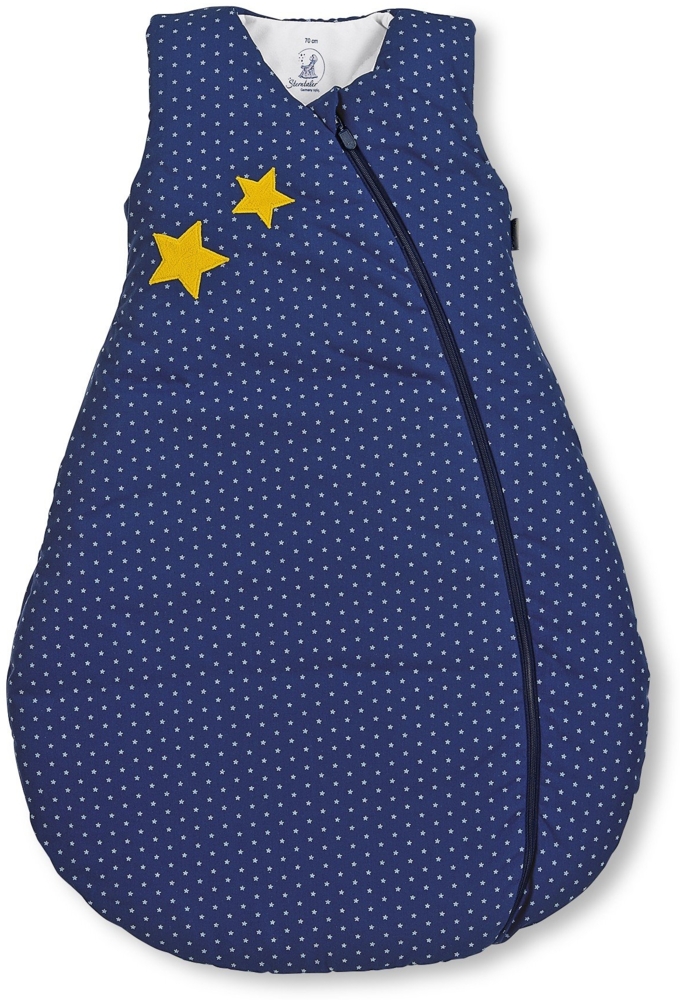 Sterntaler Schlafsack für Kleinkinder, Ganzjährig, Wärmeregulierung, Reißverschluss, Größe: 70, Stanley, Blau Bild 1