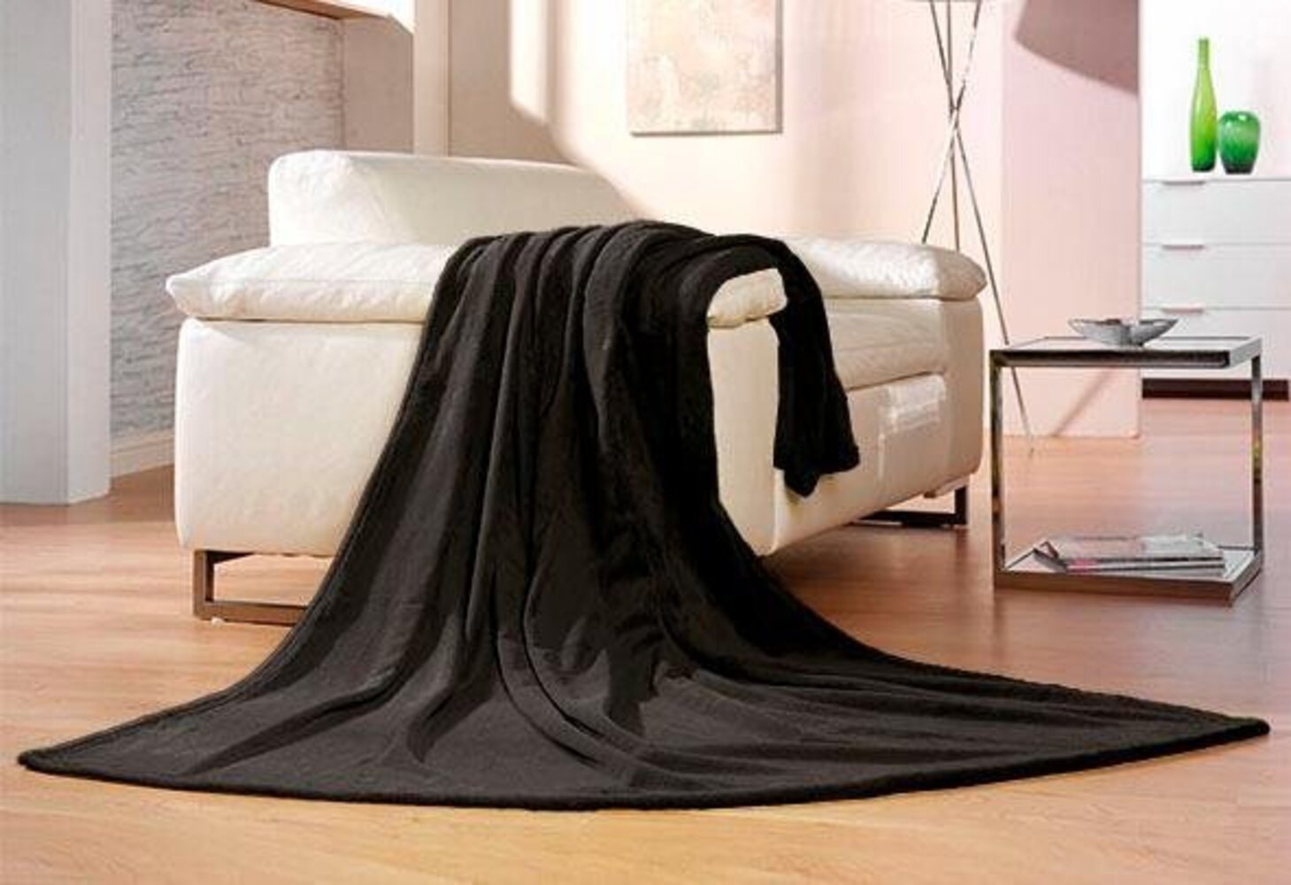 Wohndecke Memphis, Gözze, in tollen Unifarben, Kuscheldecke Bild 1