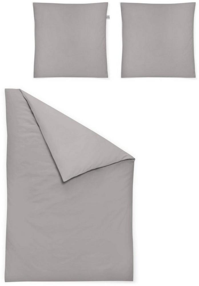 Irisette Edel-Feinbiber Bettwäsche Set Lago 8450 u.stei 240x220 cm + 2 x Kissenbezug 80x80 cm Bild 1