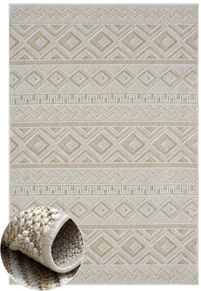 Wohnando Teppich MY-RUG Outdoor-Teppich "Arya" 160x100 cm, beige, rechteckig, Höhe: 8 mm, im schönem Boho-Stil, Sisal-Optik, weich, für Garten und Balkon Bild 1