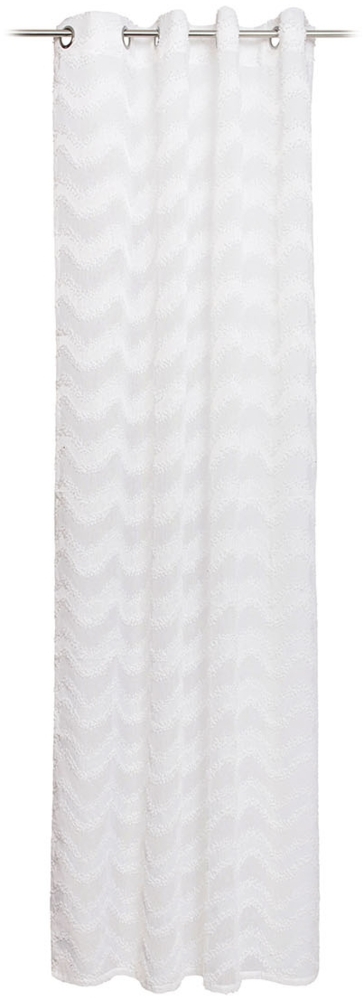 Gözze 'WAVE' Ösenvorhang, 100% Polyester weiß, 140x245 cm Bild 1