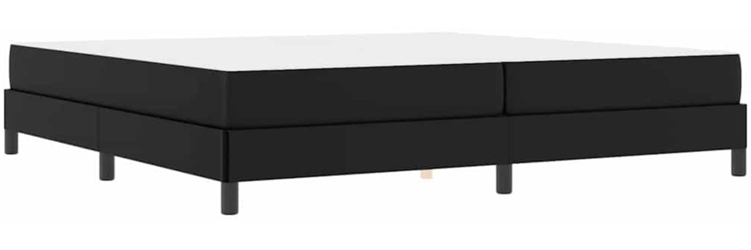 vidaXL Bettrahmen mit Matratze Schwarz 200 x 200 cm Stoff 3398648 Bild 1