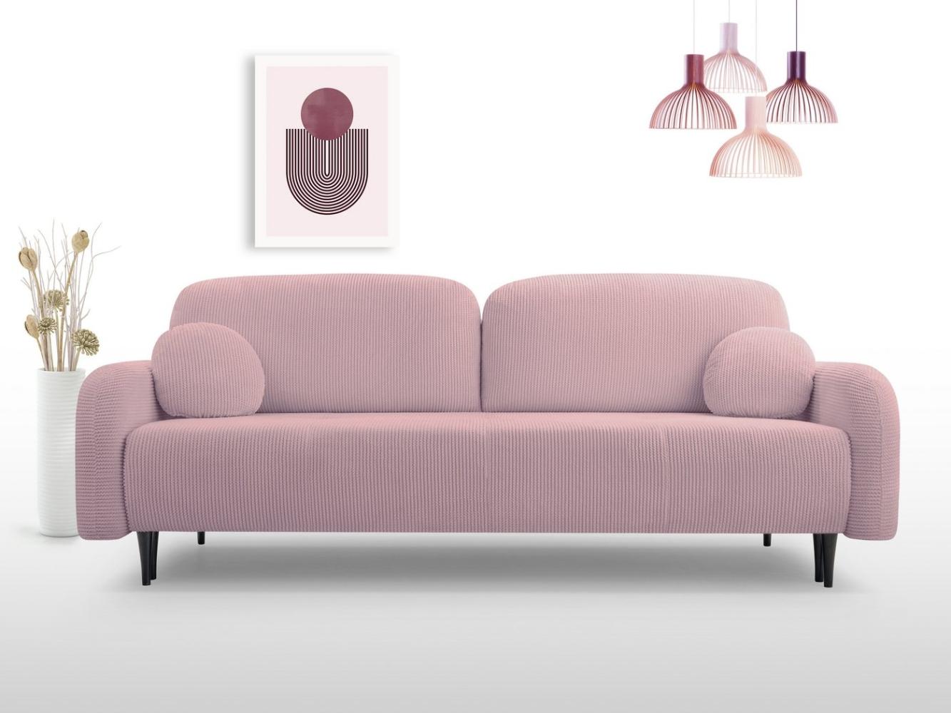 Compleo Schlafsofa mit Bettkasten CLOUD, Modern Wohnzimmer, Cordstoff, Sofa ist ausziehbar Bild 1