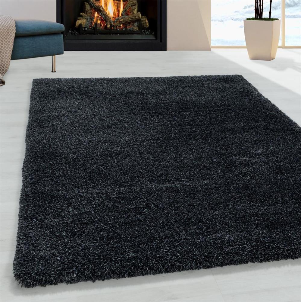 Soft-Shaggy Teppich FLUFFY ANTHRAZIT 120 X 170cm Rechteck Bild 1