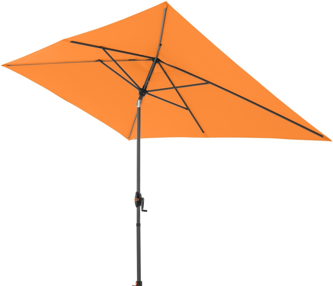 Doppler myZone Mittelmastschirm Auto-Tilt 300x200 Sonnenschirm 6 Farben 461465 816 Orange Bild 1