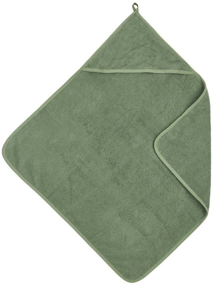 Meyco Baby Kapuzenhandtuch Uni Forest Green, Frottee (1-St), 75x75cm Bild 1