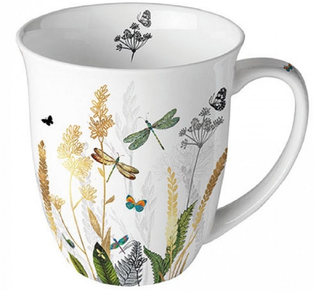 Ambiente Luxury Paper Products Becher Blumen, Pflanzen, Pfingstrosen, Rosen, Mug Tee/Kaffee Tasse, Porzellan, Sommmer/Frühling Motive - Ideal Als Geschenk Bild 1