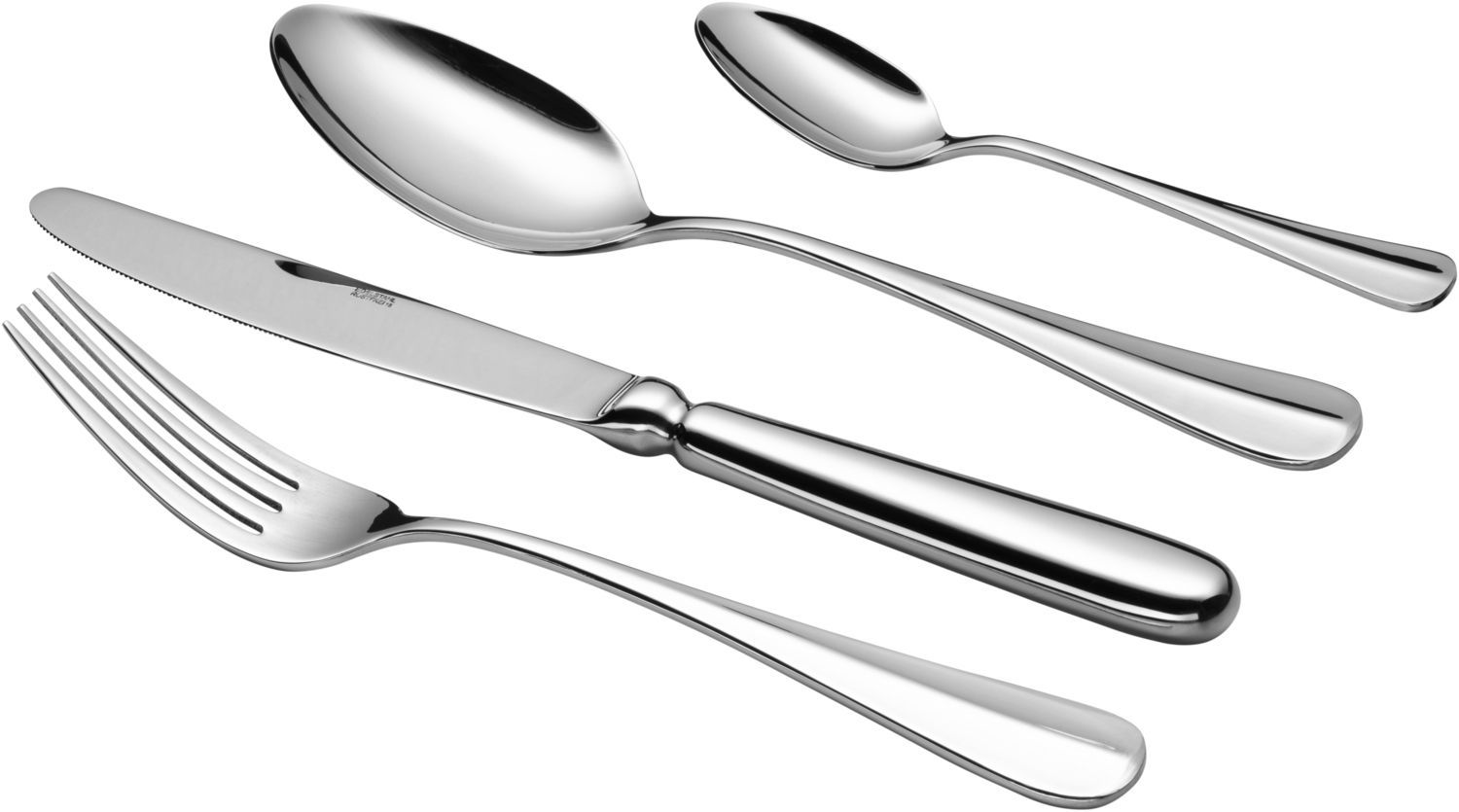 24-teilige Besteckgarnitur, Nickel-Chromstal Besteck-Set fr 6 Personen Bild 1