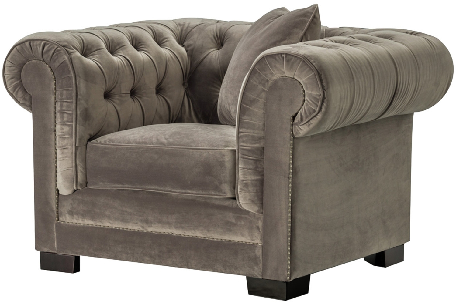 Dekoria Sessel Chesterfield Classic Velvet Dark Grey Bild 1