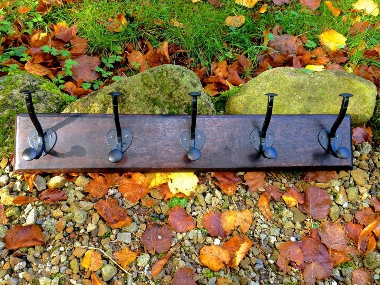 Antikas Garderobenhaken Wandgarderobe Heart of India, Flur Garderobe im Antik-Look mit 5 Bild 1