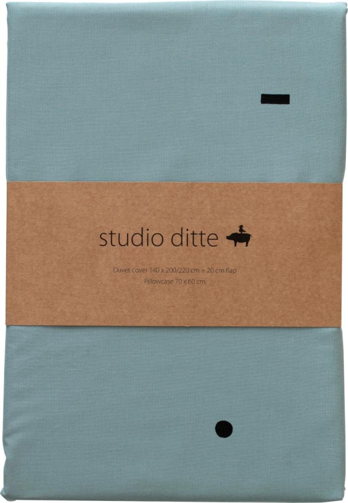 Studio Ditte Blocks Bettbezug - Stone Blue - 140 x 200 cm Bild 1