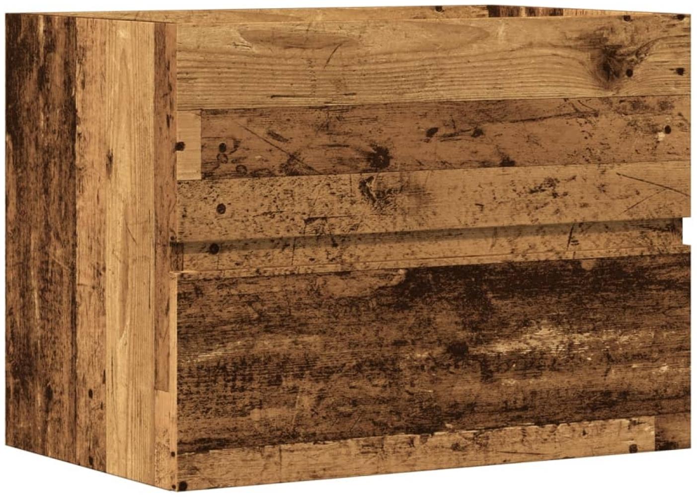 Badschrank Altholz-Optik 60 x 38,5 x 45 cm Holzwerkstoff Bild 1