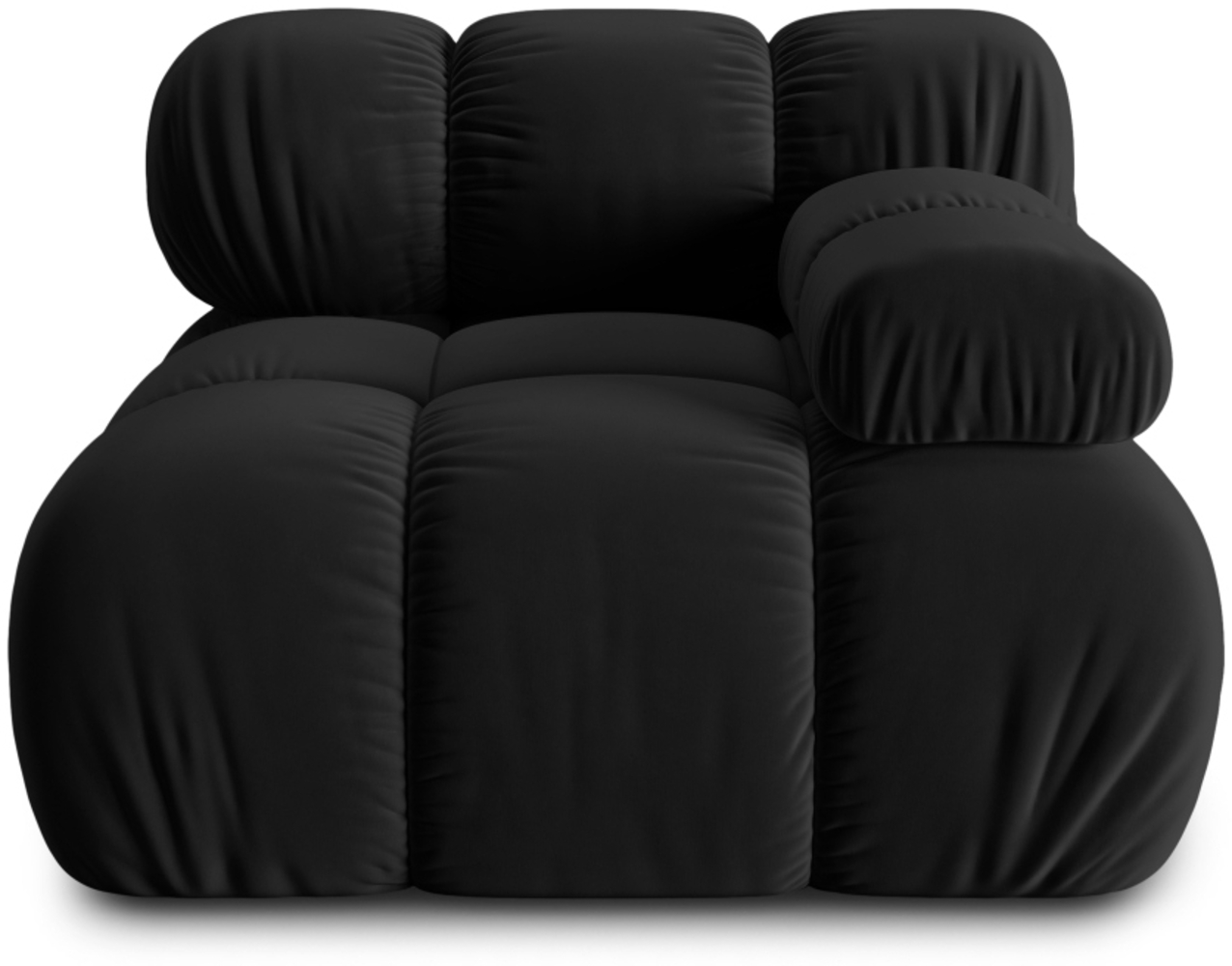 Micadoni Eckmodul Bellis Rechts Samt Bluvel Schwarz Bild 1