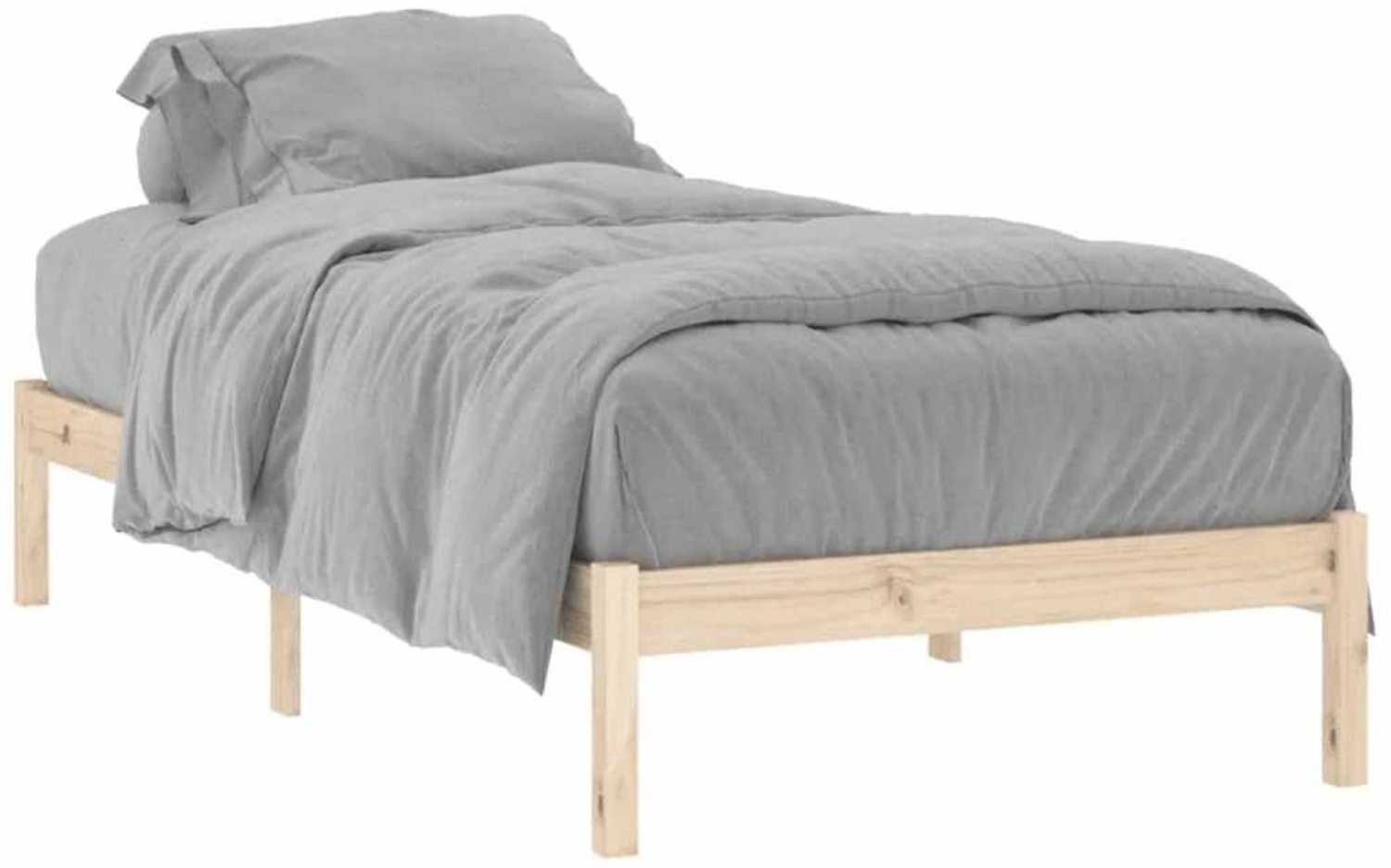 vidaXL Massivholzbett ohne Matratze 100x190 cm Kiefer 822457 Bild 1