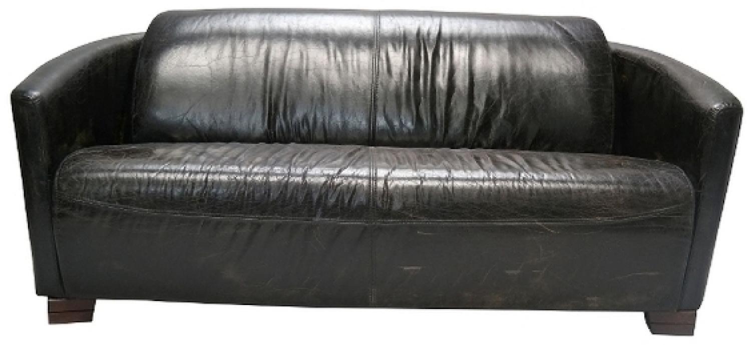 Rocket 3-Sitzer Sofa Rindsleder Vintage Ebony Bild 1