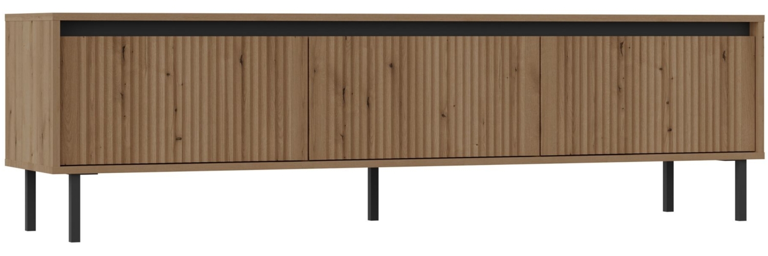 Selsey 'Osaka' TV-Möbel mit 3 Schubladen, Eichenholzoptik Evoke, ca. 50 x 179 x 40 cm Bild 1