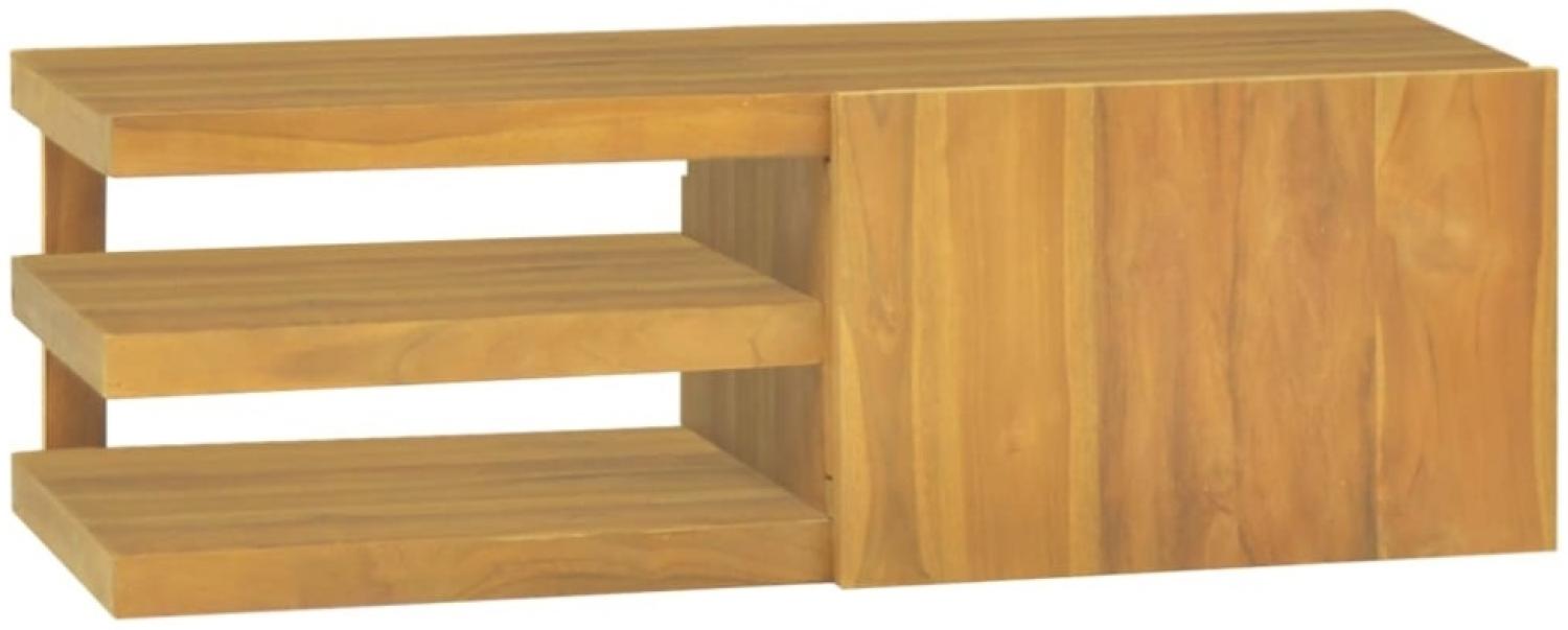 vidaXL Wand-Badschrank 90x40x30 cm Massivholz Teak 338256 Bild 1