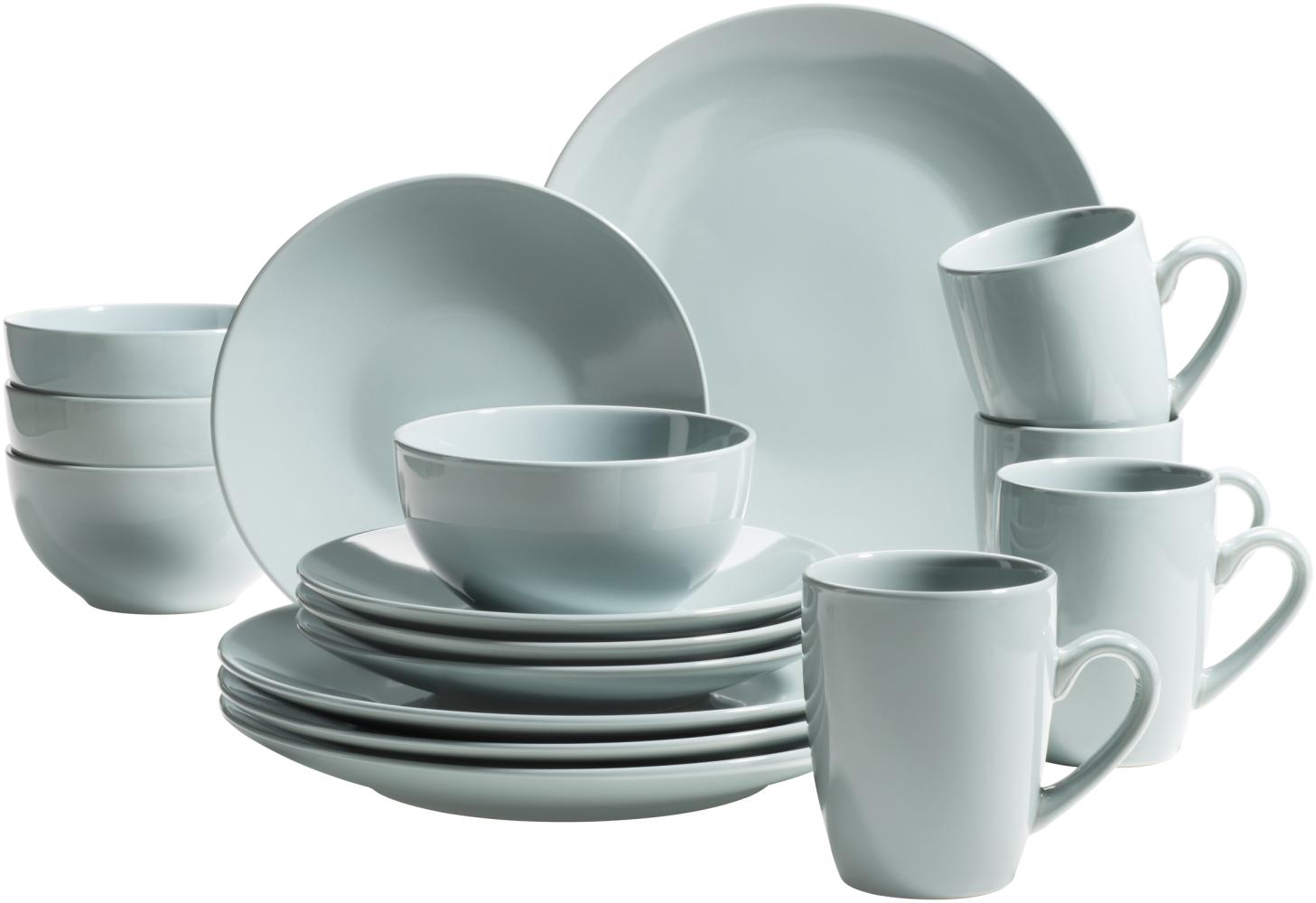 Mäser 931913 Kombiservice Pastell Selection für 4 Personen, Steinzeug (1 Set, 16-teilig) Bild 1