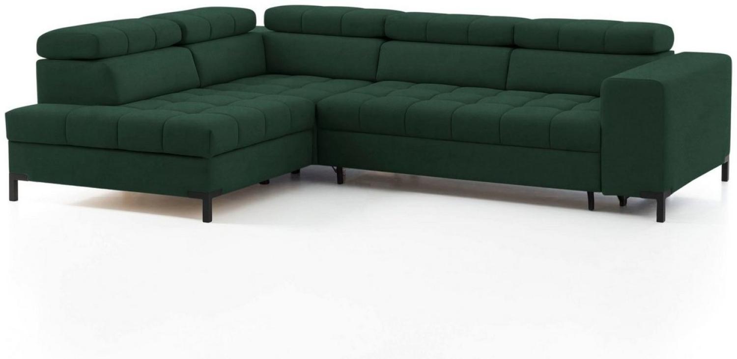 exxpo - sofa fashion Ecksofa Bocco, hochwertige Verarbeitung, toller Sitzkomfort, bequem, L-Form, wahlweise mit Bettfunktion u. Bettkasten, inkl. Kopfteilverstellung Bild 1