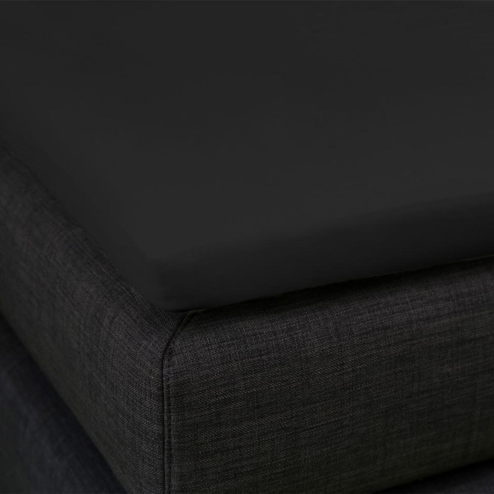 Formesse Bella Donna Topper Spannbetttuch La Piccola|100x200 cm| schwarz Bild 1