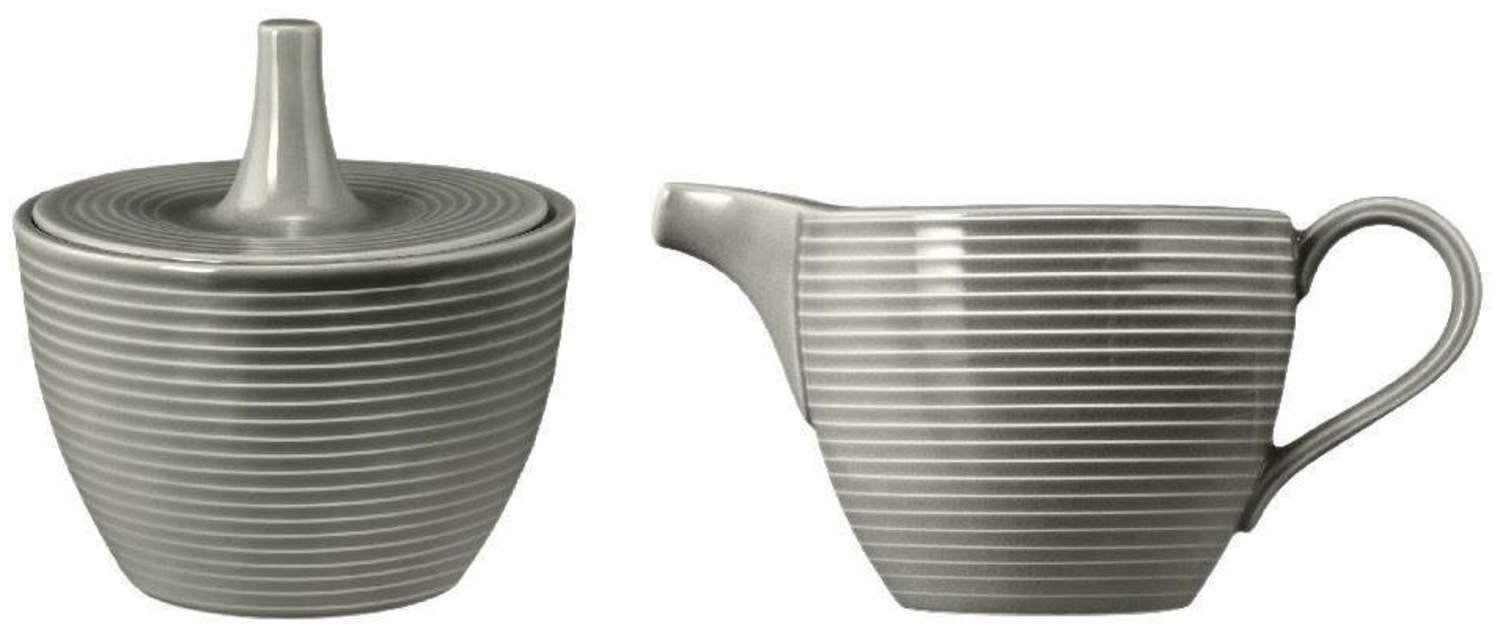 Seltmann Weiden Milchkännchen Seltmann Weiden Beat Perlgrau Zuckerdose + Milchkännchen 2 tlg. Set, (Spar-Set) Bild 1