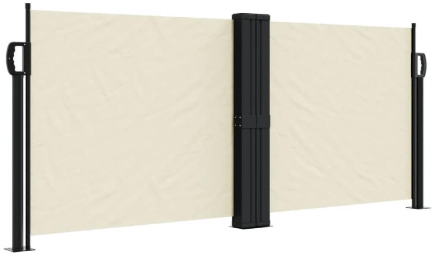 vidaXL Seitenmarkise Ausziehbar Creme 100x600 cm 4004580 Bild 1