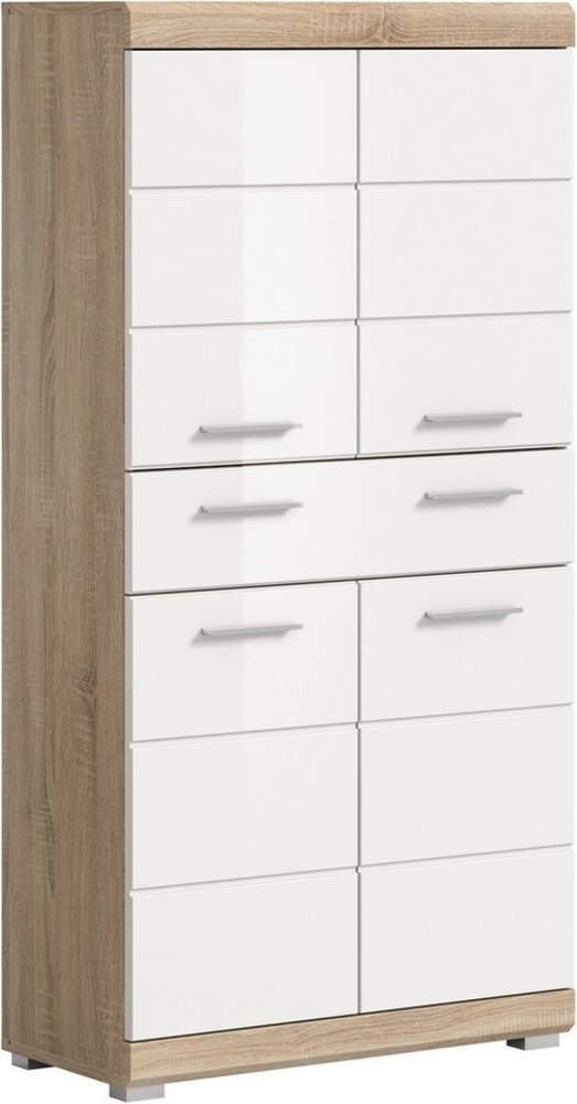 INOSIGN Midischrank Siena, Breite 74cm, 4 Türen, 1 Schubkasten, 4 Fächer, MDF-Front in verschiedenen Farben erhältlich, Badmöbel, Badschrank, Schrank, Bad Bild 1