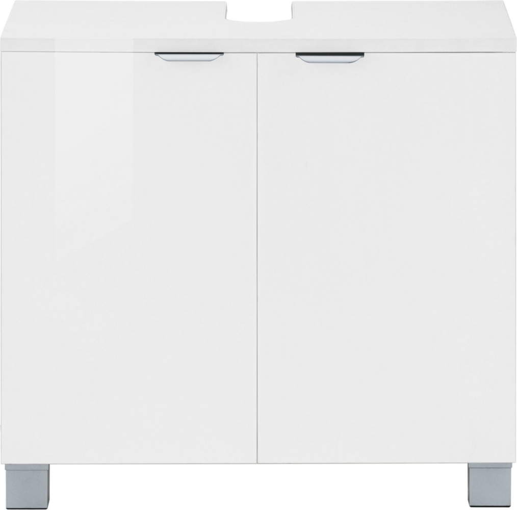 welltime Waschbeckenunterschrank Lage, Badschrank, Badezimmerschrank, 60 cm breit Pflegeleichte Oberfläche, viel Stauraum, FSC®-zertifiziert Bild 1