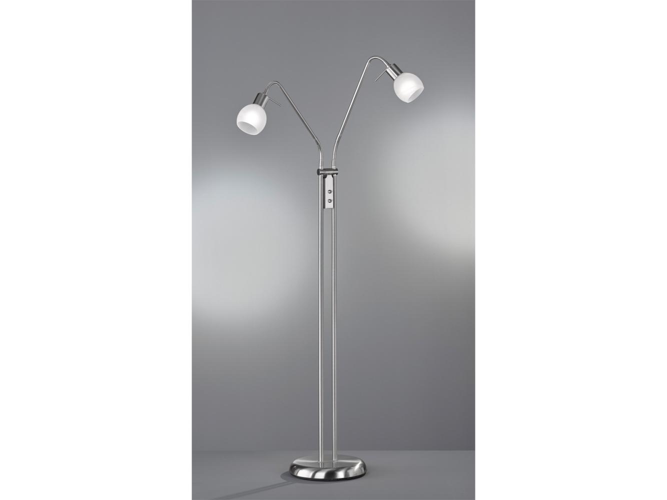 Reality Leuchten LED Stehlampe, LED wechselbar, mit Leselampe, klein-e Design-klassiker Ecke Bürobeleuchtung, H 125cm Bild 1