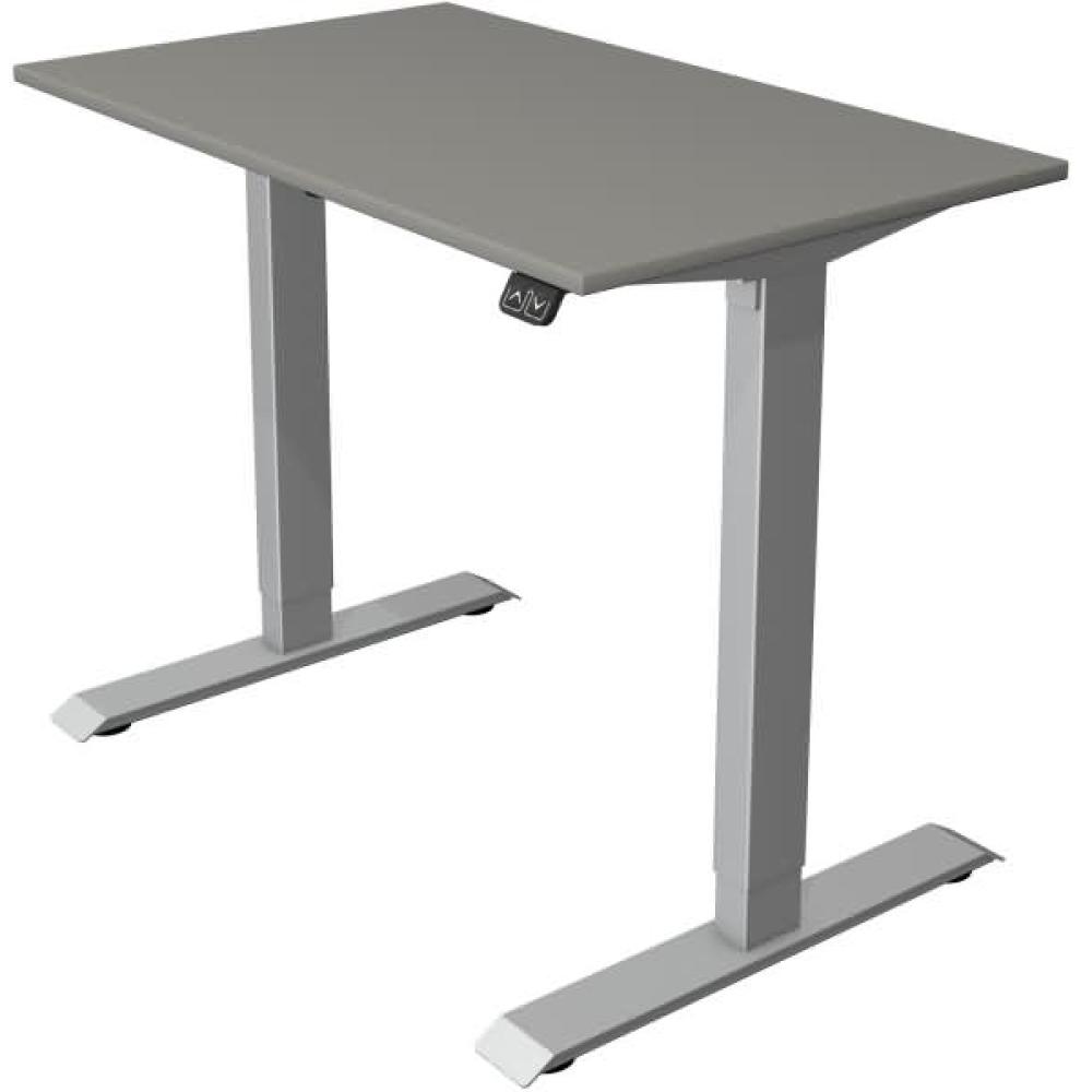 Kerkmann Schreibtisch Sitz-Stehtisch MOVE 1 silber 100x60x74-123cm elektr. höhenverstellbar grafit Bild 1