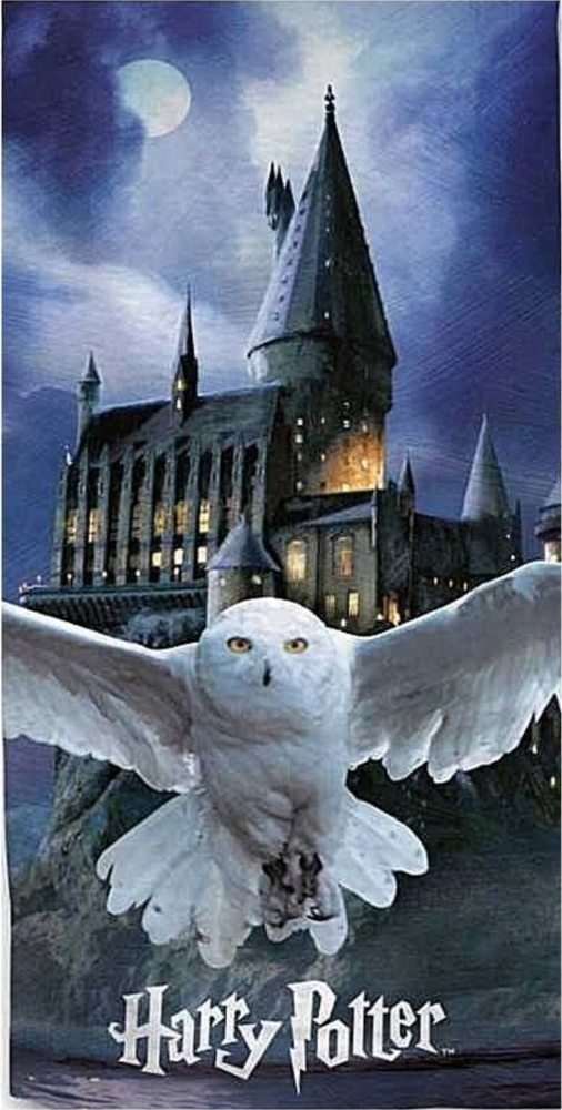 Harry Potter Hogwarts Hedwig Duschtuch Strandtuch Badetuch 70 x 140 cm Bild 1